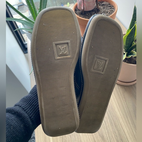 Louis Vuitton Men’s Black Leather Slides - Picture 4 of 9